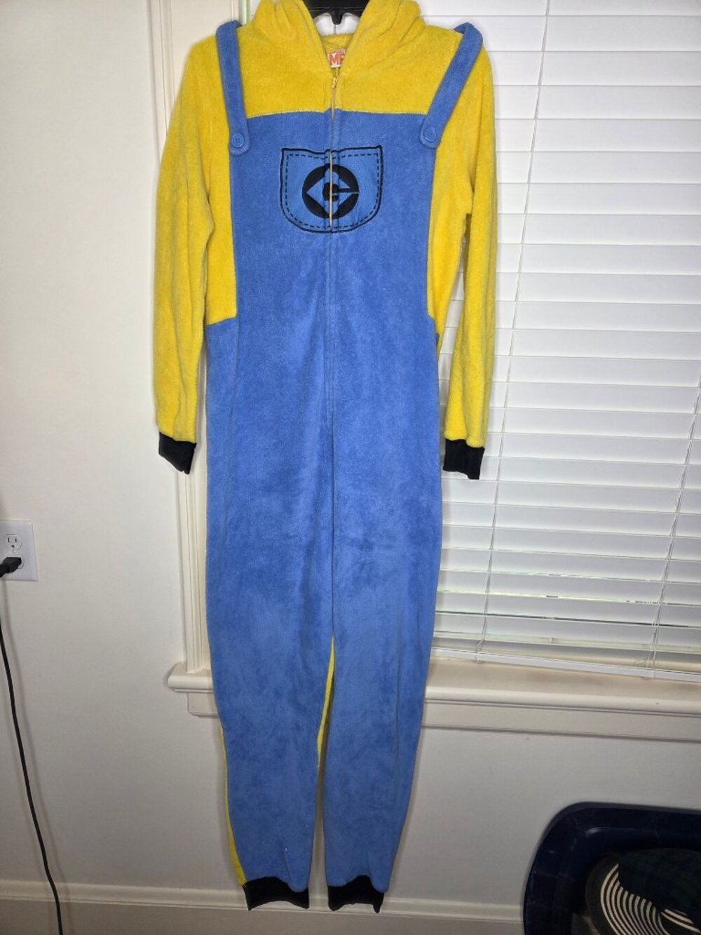 Despicable Me Minion Teen Fleece Hood Costume Halloween 12/14